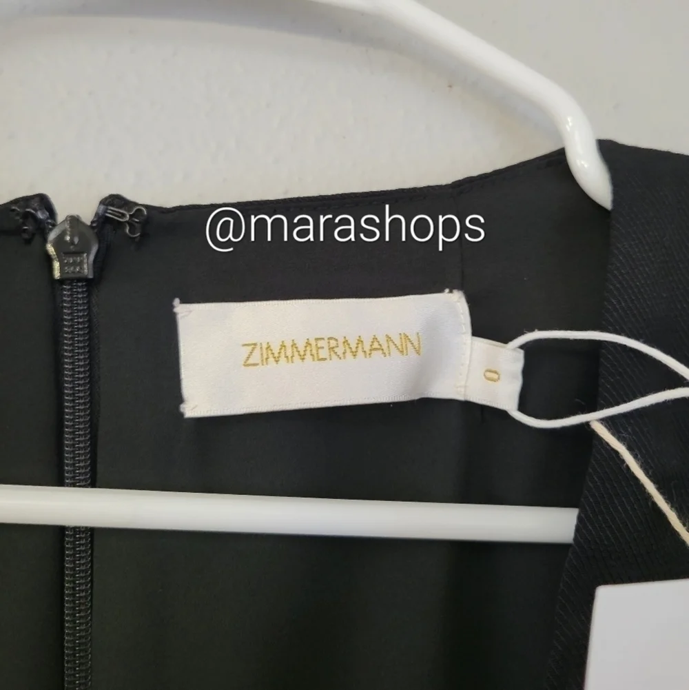 Zimmermann Ruched twill midi dress